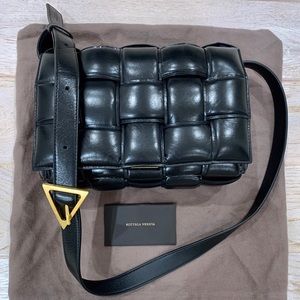Bottega Veneta Padded Cassette Bag Handbag Black